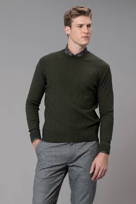 Gıbo Mens Sweater Khakı - 2