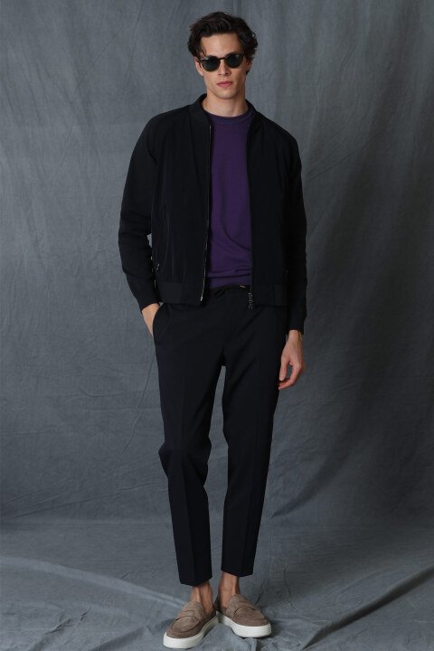 Glen Jogger Pants Slım Fıt Navy - Lufian