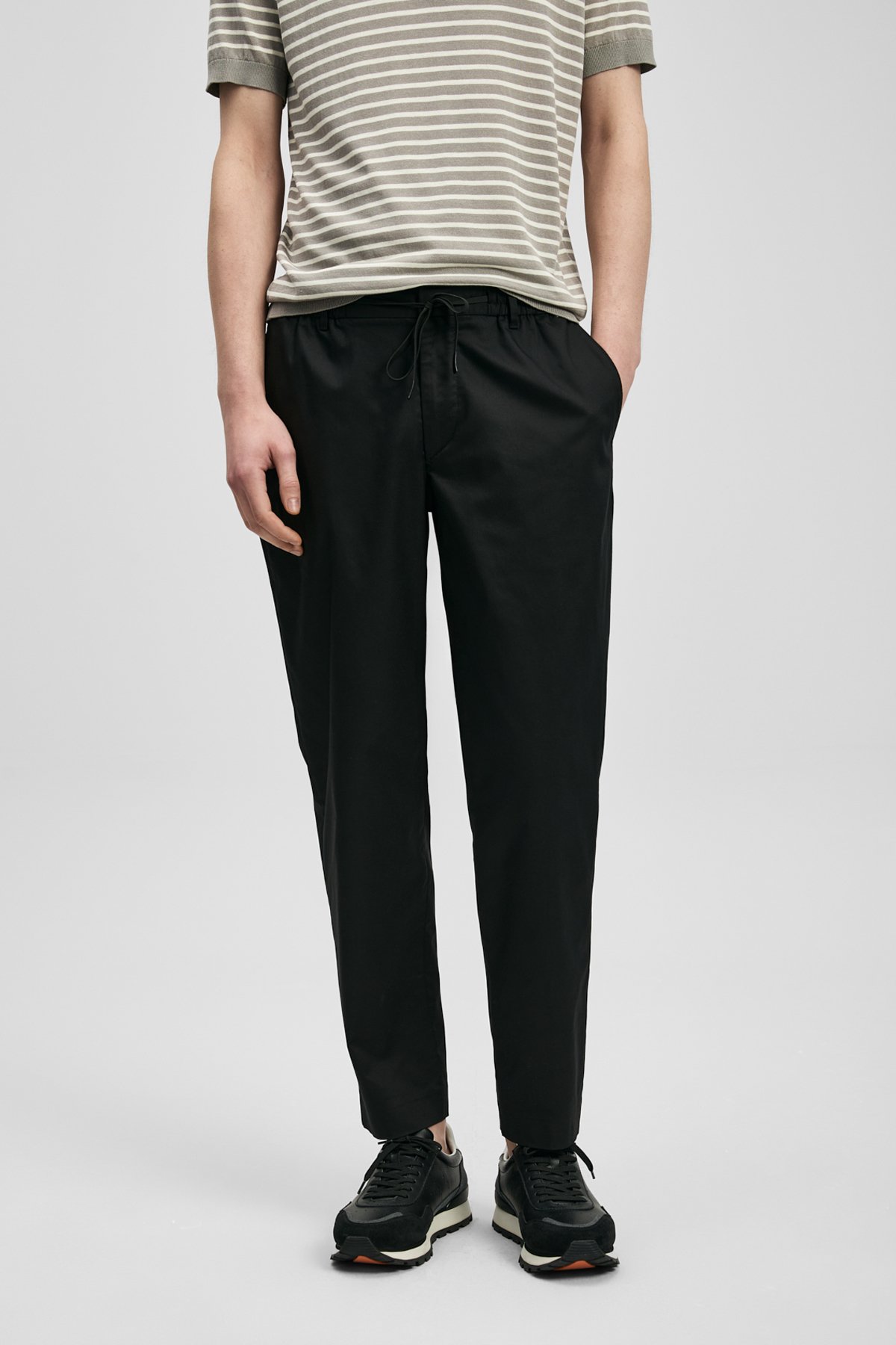 Glen Men's Beach Jogger Pants Slim Fit Black - LUFIAN (1)