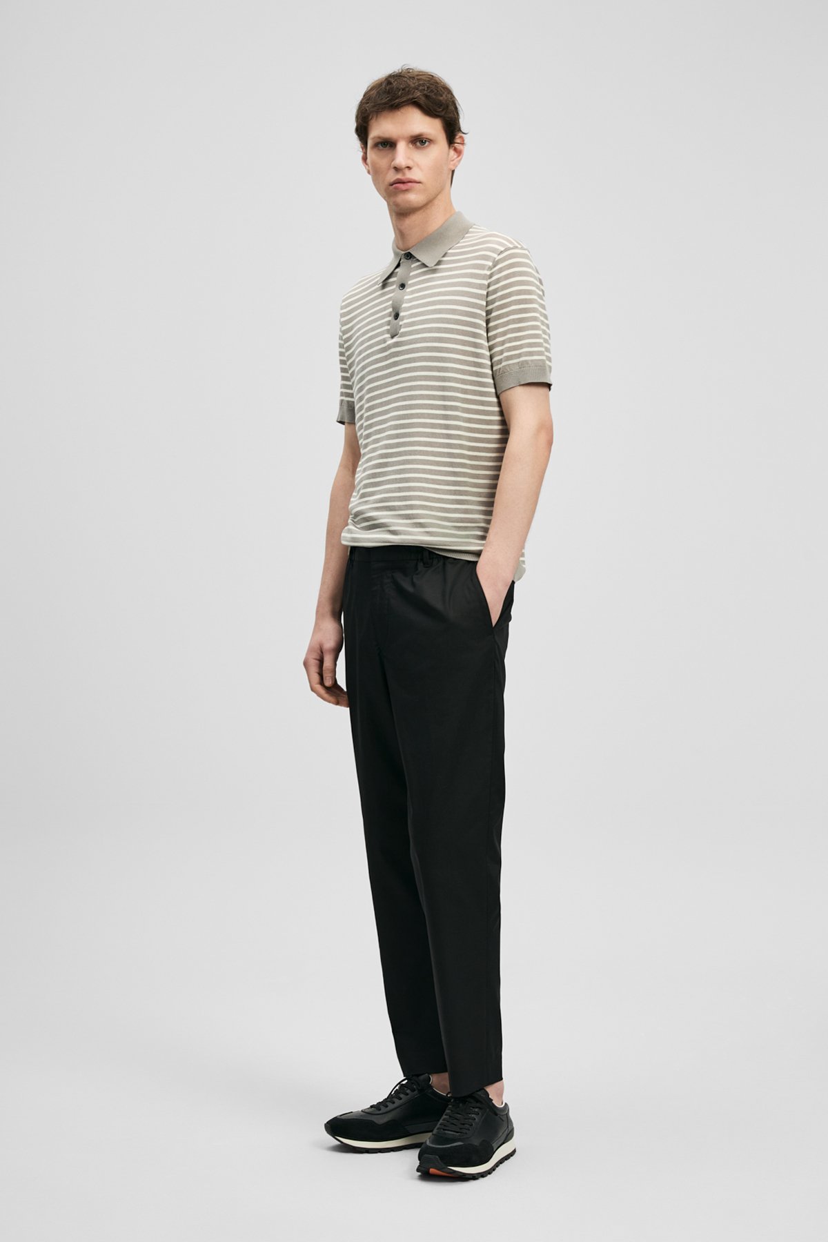 Glen Men's Beach Jogger Pants Slim Fit Black - LUFIAN