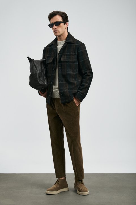 Gooden Men's Knitted Jacket Black - LUFIAN