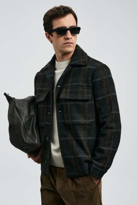 Gooden Men's Knitted Jacket Black - LUFIAN