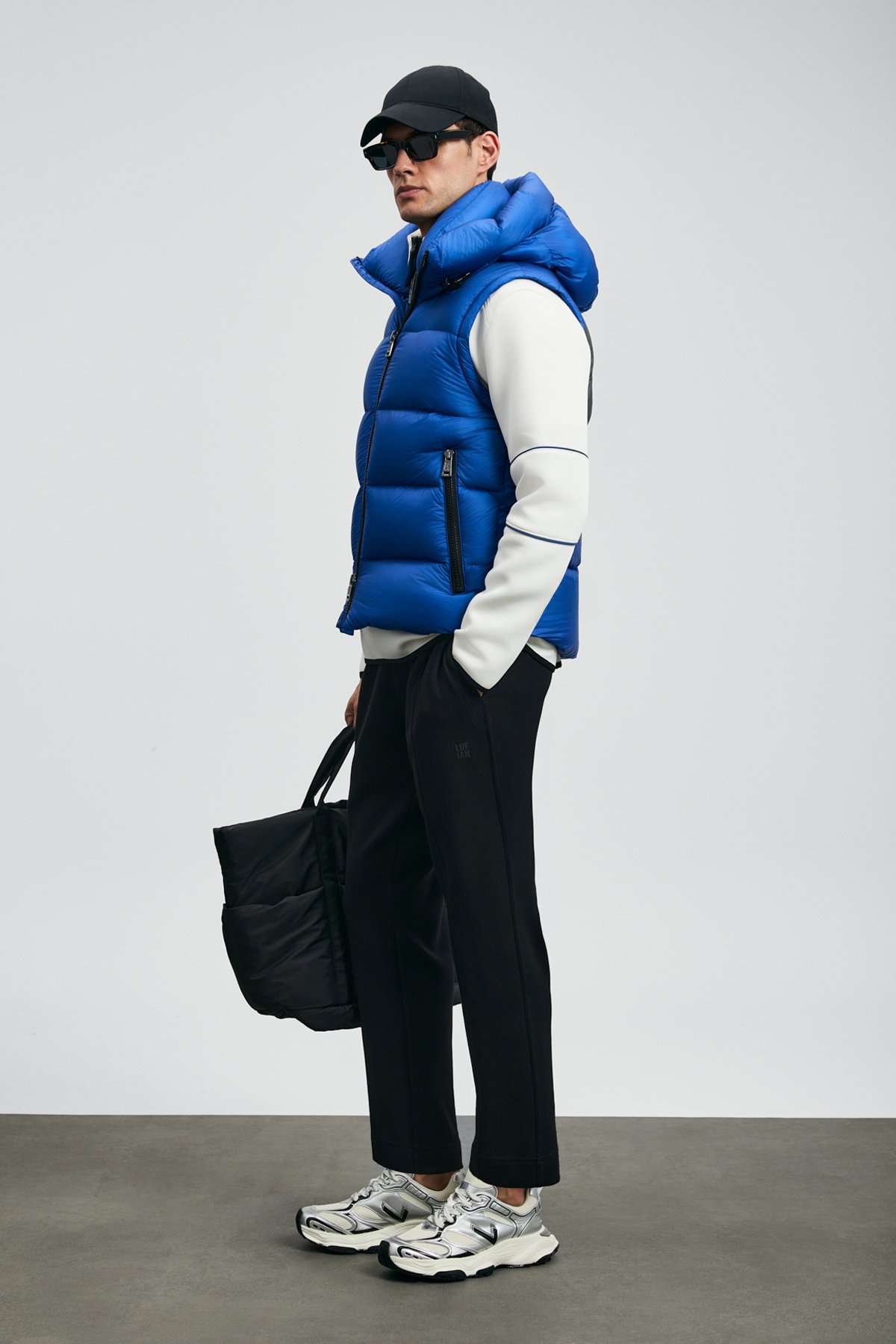 Goose Feather Mens Vest Sax - Lufian (1)