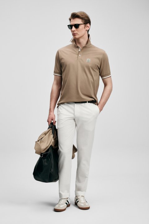 Grom Smart Men's Polo T-Shirt Earth - LUFIAN