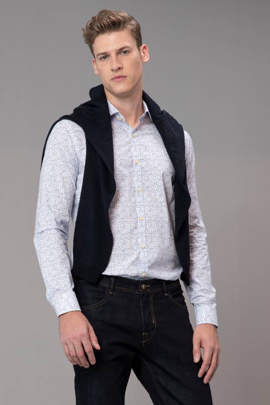 Gura Mens Smart Shirt Slım Fıt Sax - 2