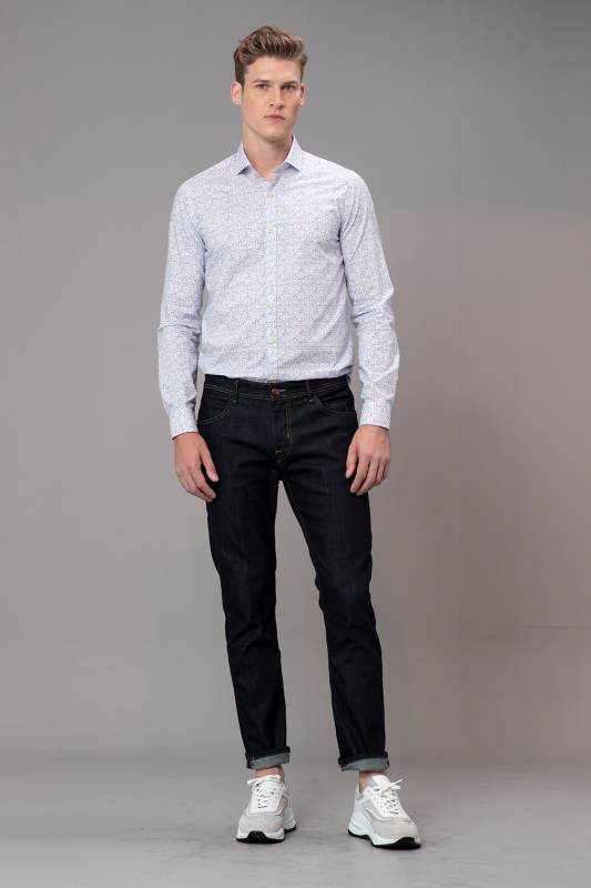 Gura Mens Smart Shirt Slım Fıt Sax - 3