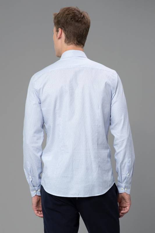 Hallstat Mens Smart Shirt Slım Fıt Sax - 6