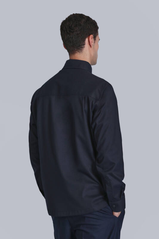 Hard Men Basic Shirt Slım Fıt Dark Navy - 6