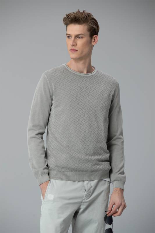 Harkas Mens Sweater Grey - 1