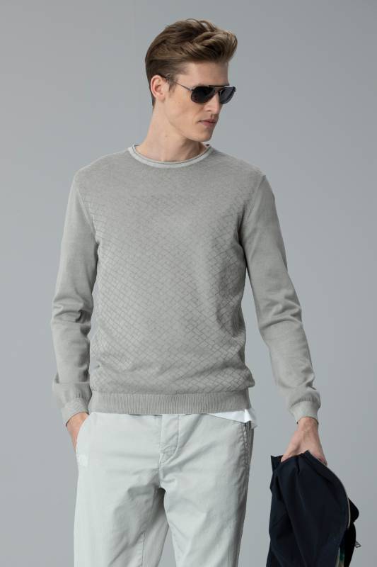 Harkas Mens Sweater Grey - 4