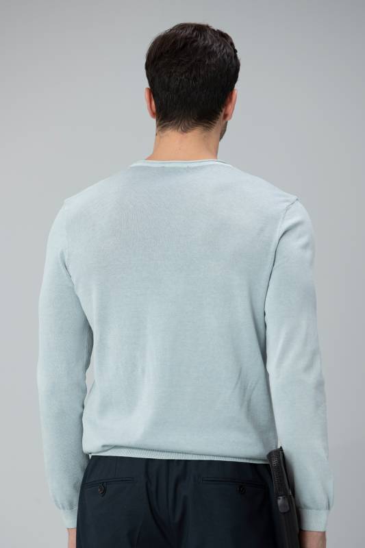 Harkas Mens Sweater Lıght Blue - 4