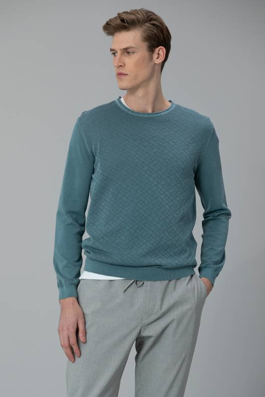 Harkas Mens Sweater Petrol - 1