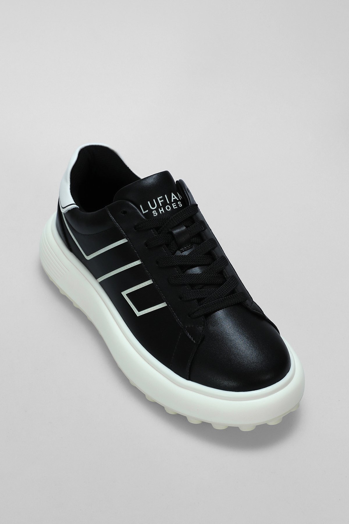 Harold Men's Sneaker Shoes Black - LUFIAN