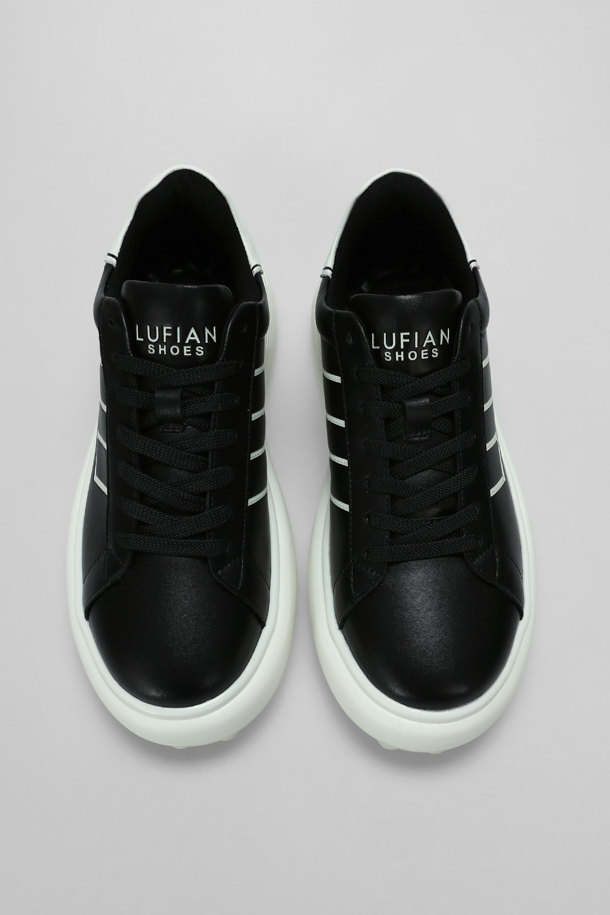 Harold Men's Sneaker Shoes Black - LUFIAN