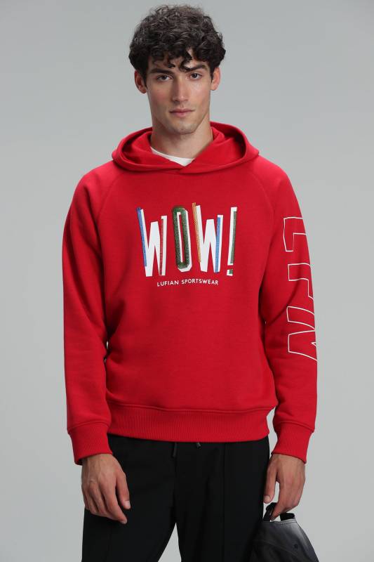 Harvey Male Sweatshirt Red - 1