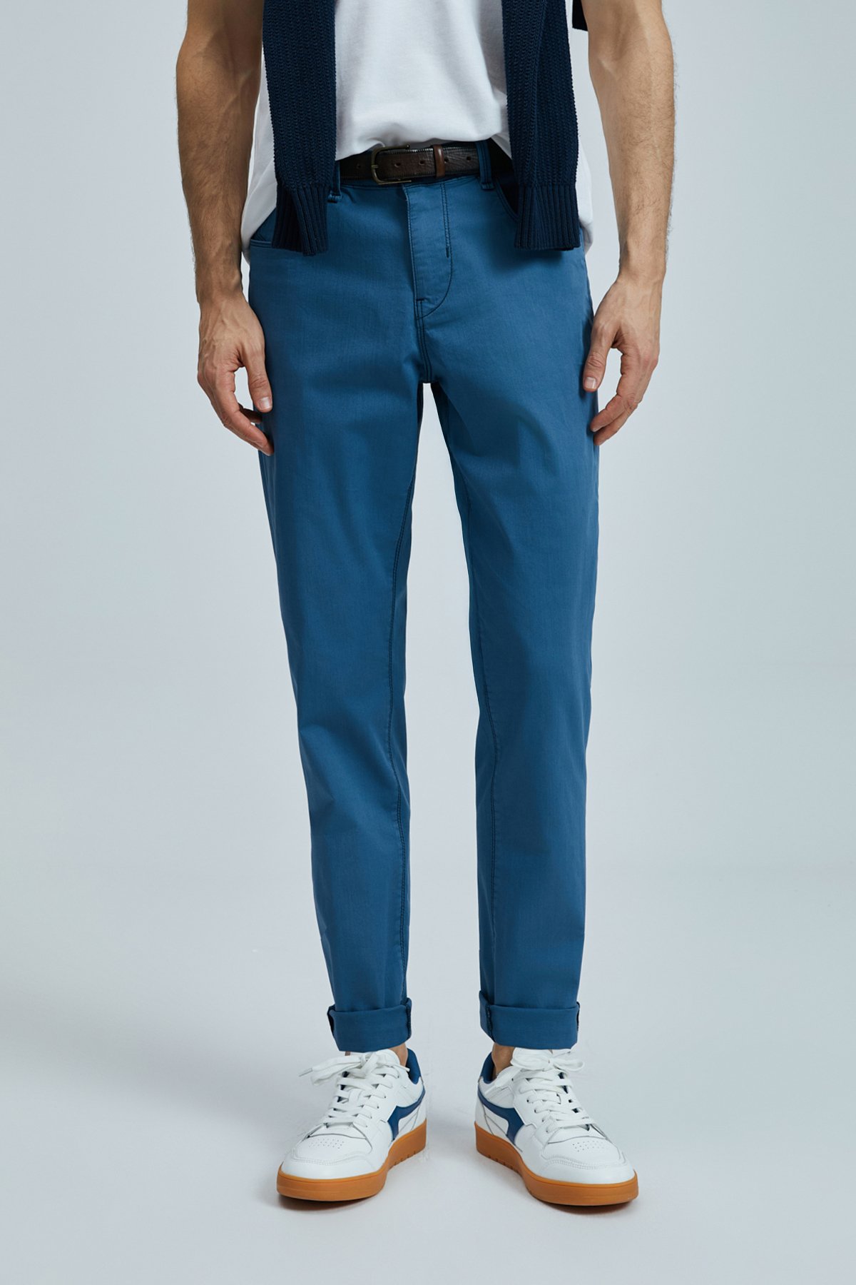 Helt Sports 5 Pocket Men's Pants Slim Fit Ink Navy Blue - LUFIAN