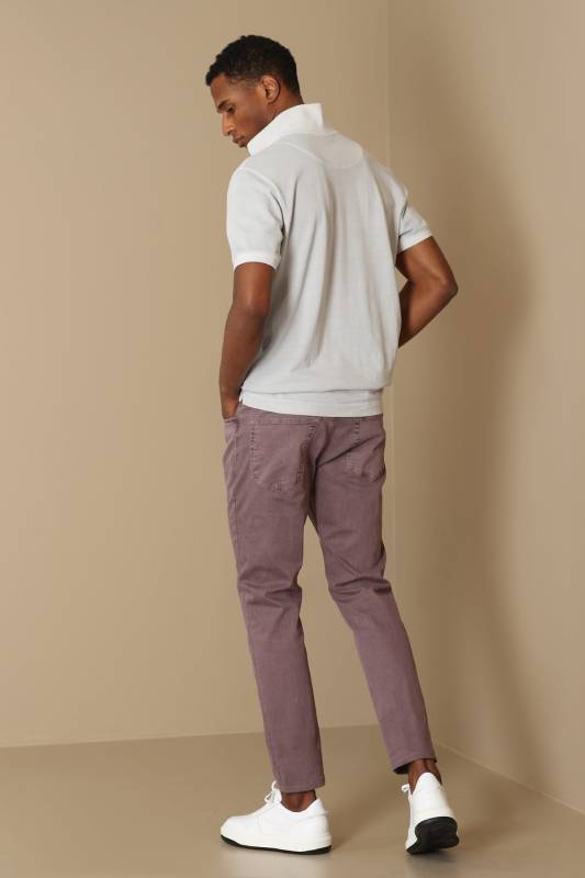 Helt Sports 5 Pocket Mens Pants Slım Fıt Damson - 5