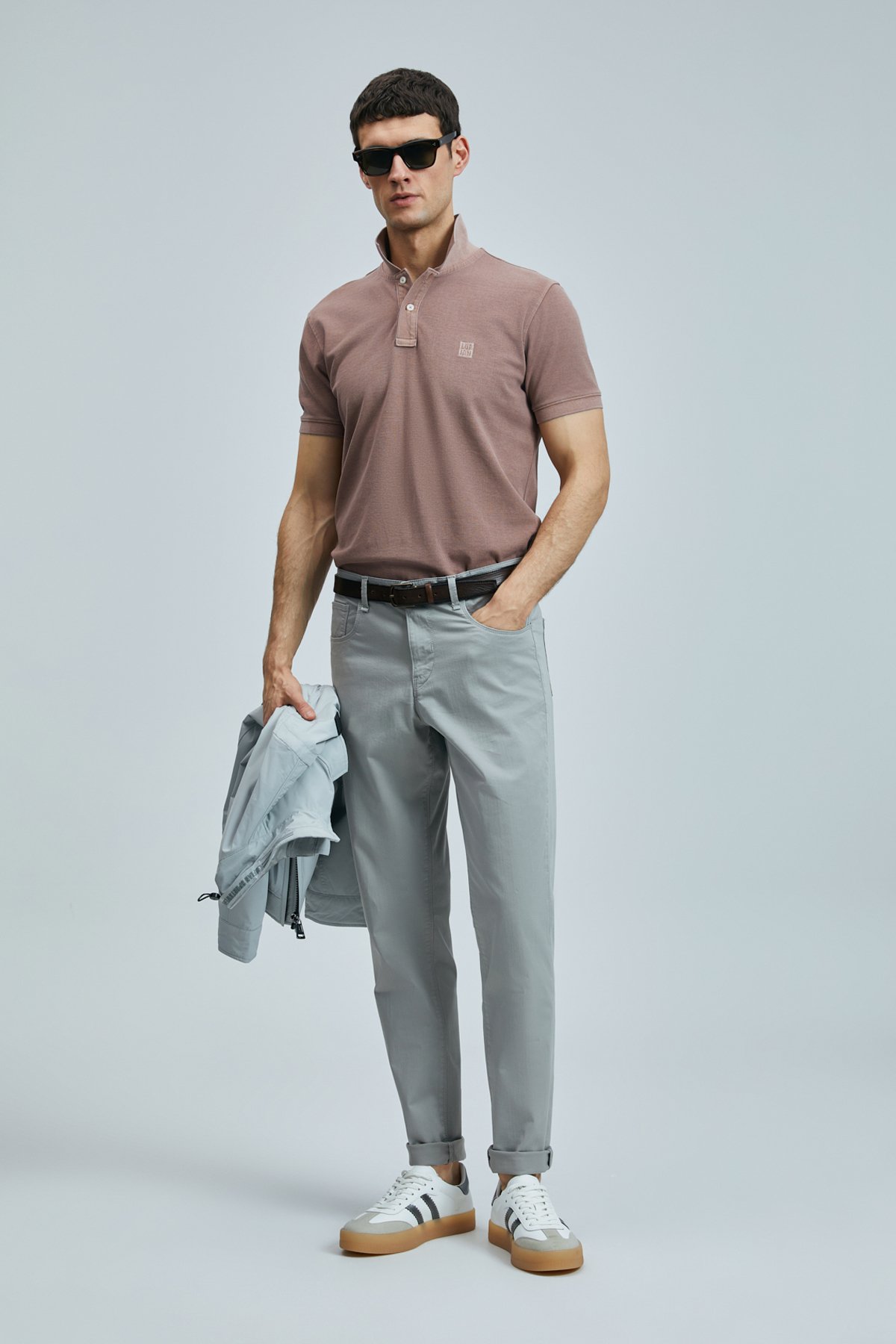 Helt Sports 5 Pocket Mens Pants Slım Fıt Gray - Lufian