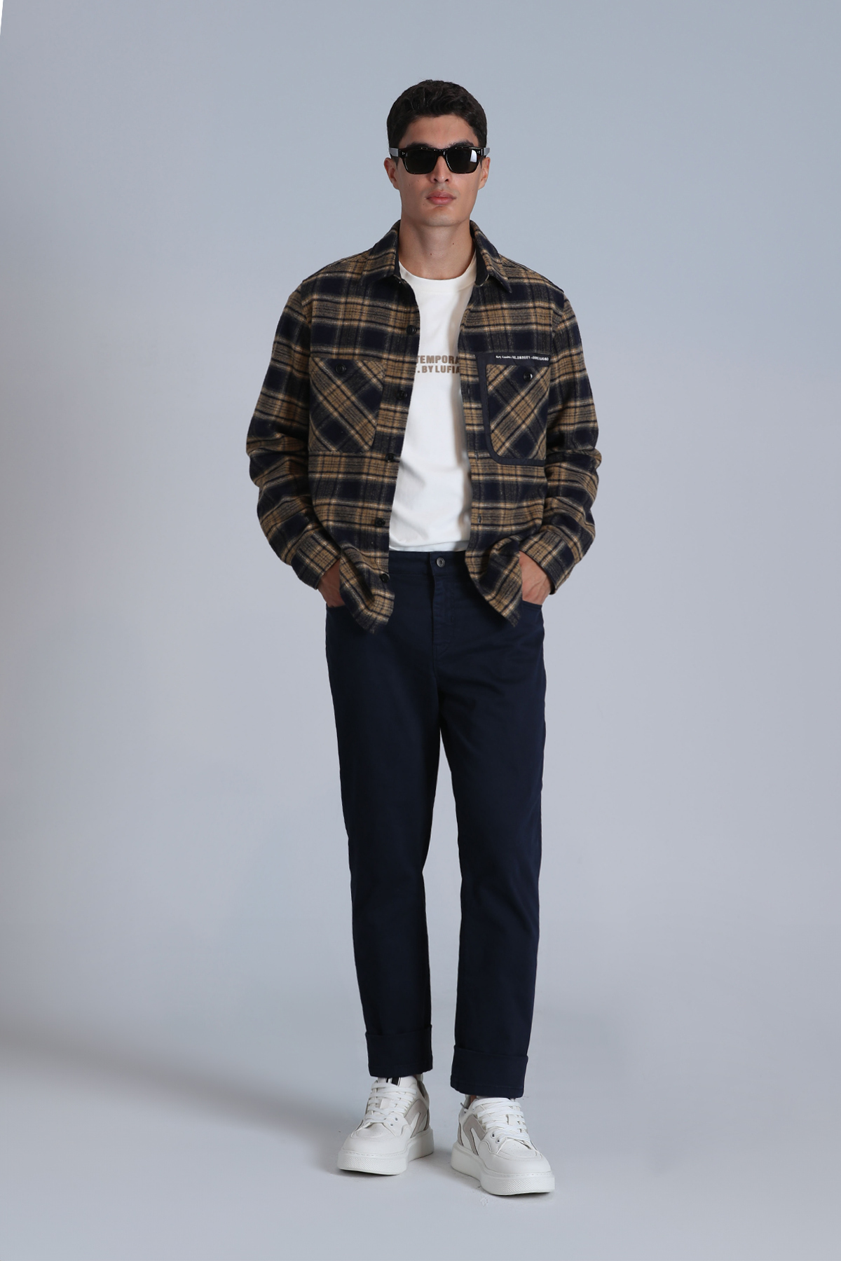 Helt Sports Mens Chino Pants Slım Fıt Navy - Lufian (1)