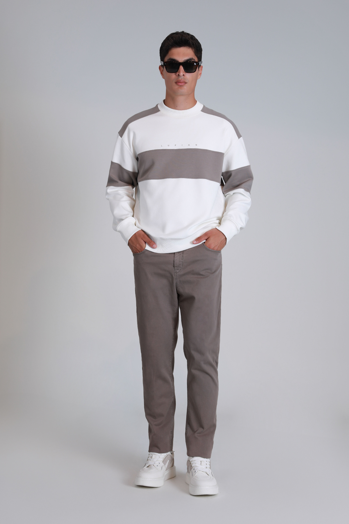 Helt Sports Mens Chino Pants Slım Fıt Sand - Lufian