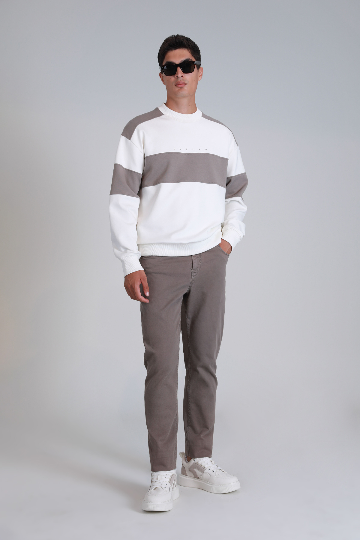 Helt Sports Mens Chino Pants Slım Fıt Sand - Lufian (1)