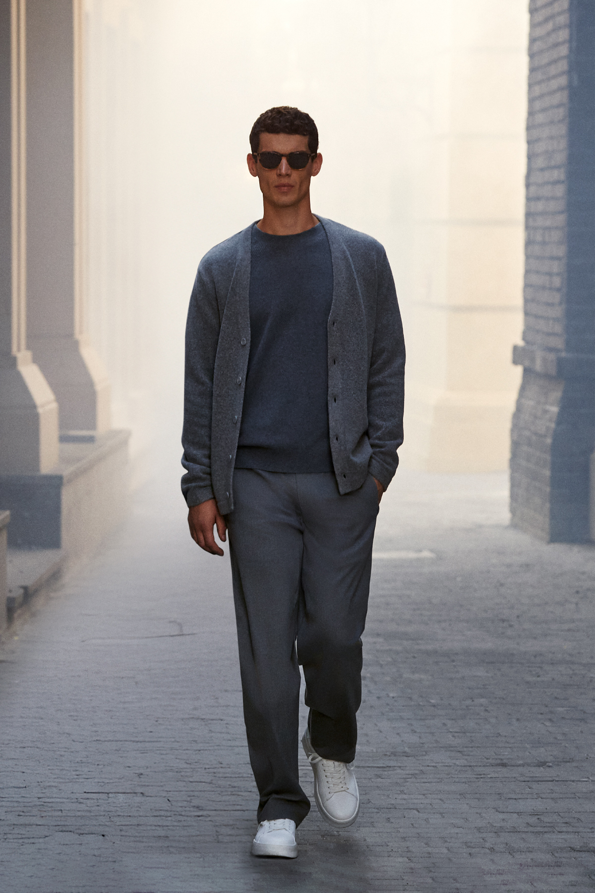 Honer Sports Mens Chino Pants Slım Fıt Grey - Lufian