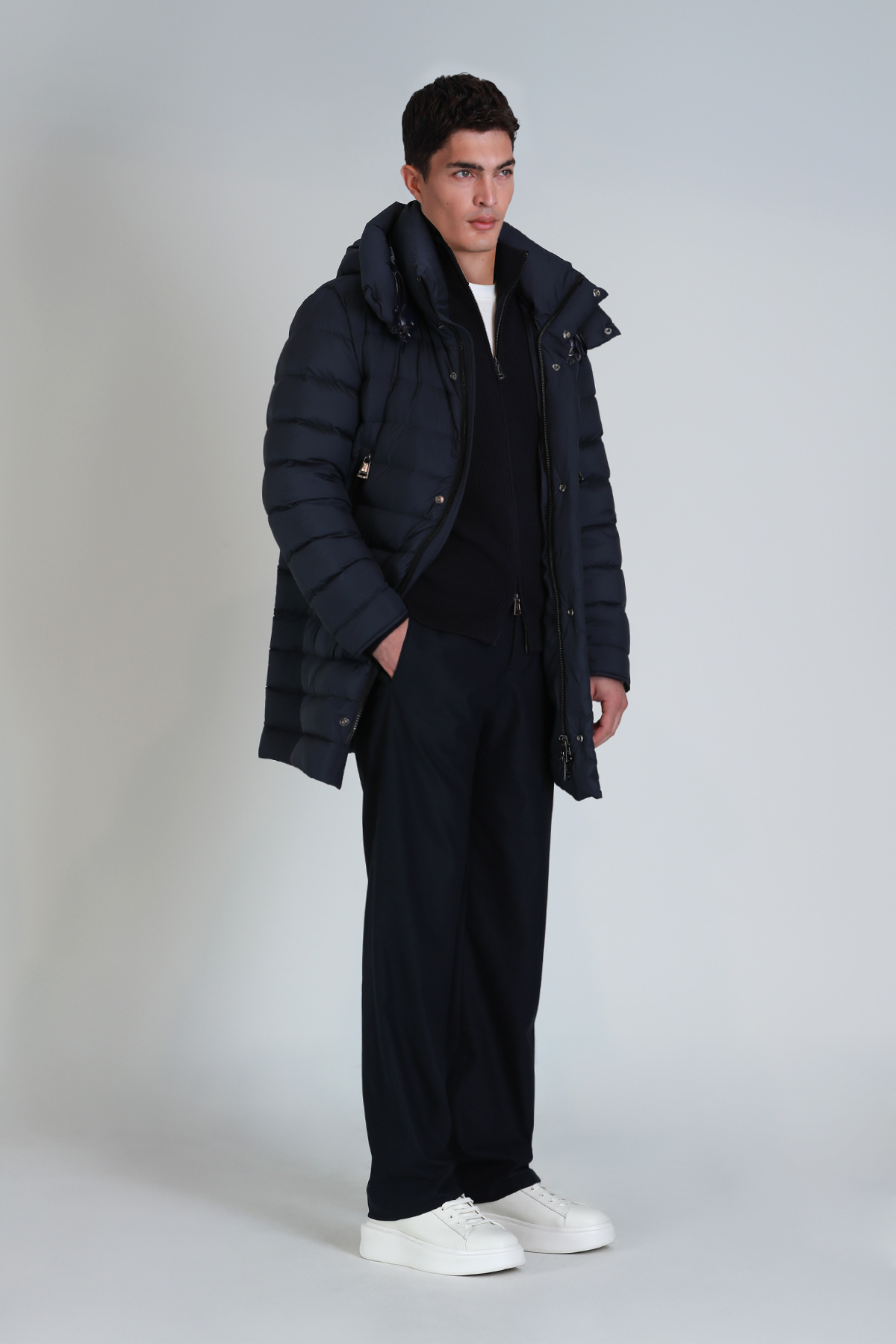 Honer Sports Mens Chino Pants Slım Fıt Navy - Lufian (1)