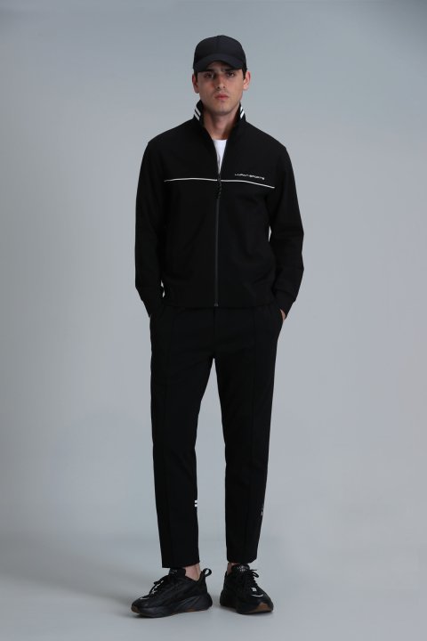 Huge Tracksuit Top Black - Lufian (1)
