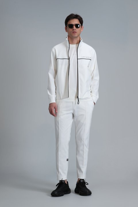 Huge Tracksuit Top Off Whıte - Lufian (1)