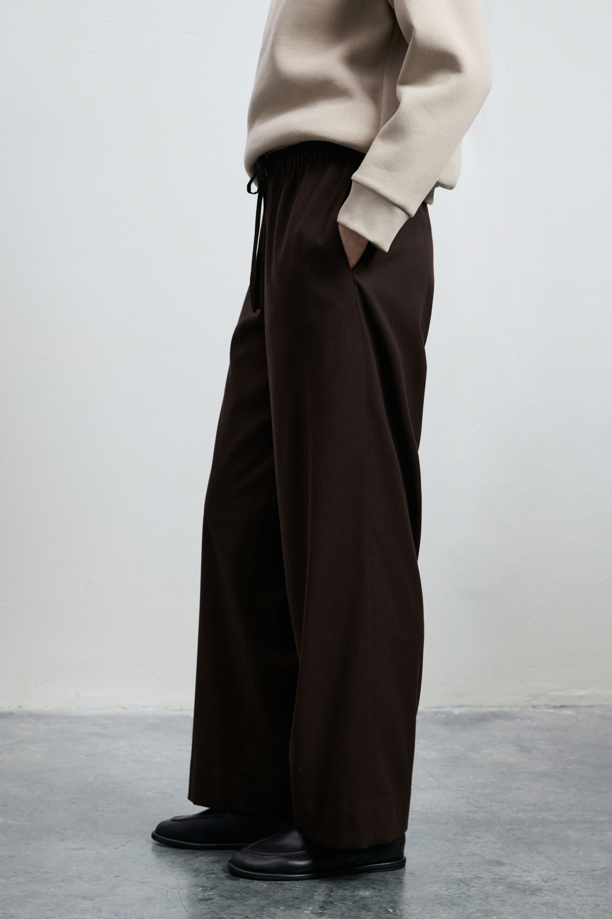 Humay Women's Pants Dark Brown - LUFIAN