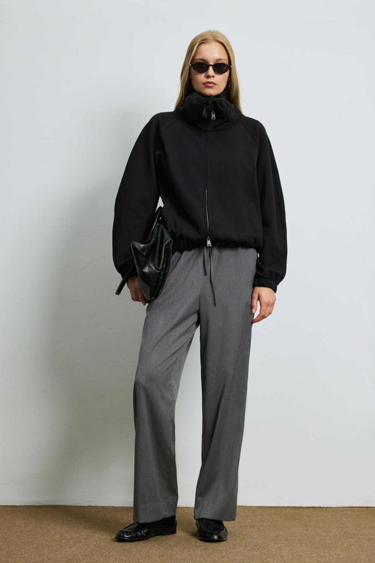 Humay Women's Pants Grey - LUFIAN