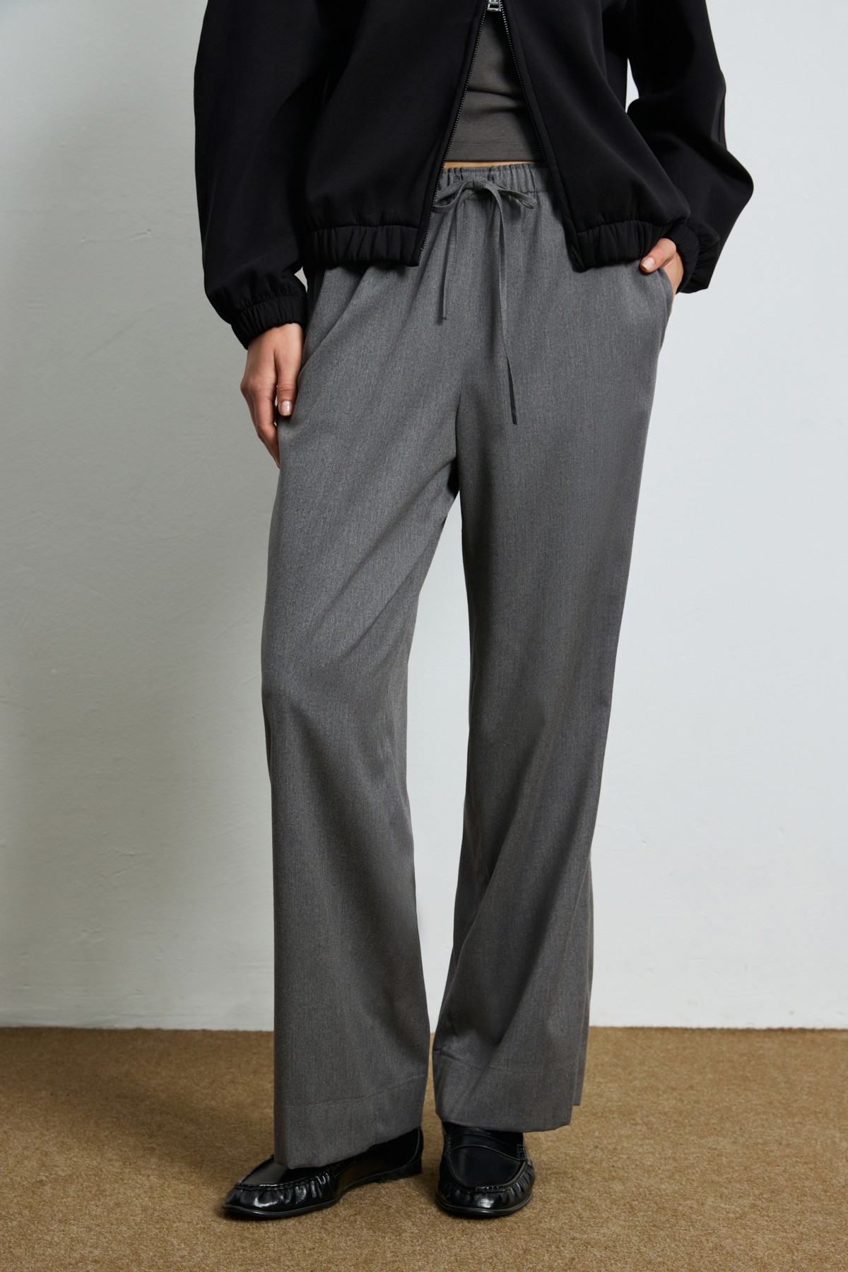 Humay Women's Pants Grey - LUFIAN