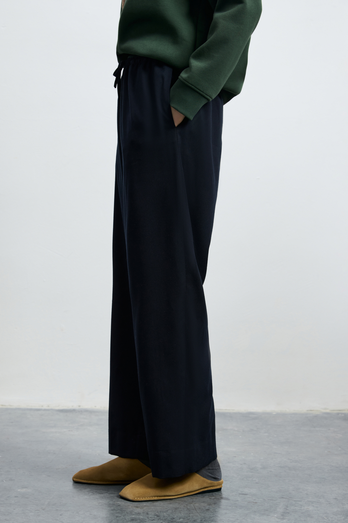 Humay Women's Pants Navy Blue - LUFIAN