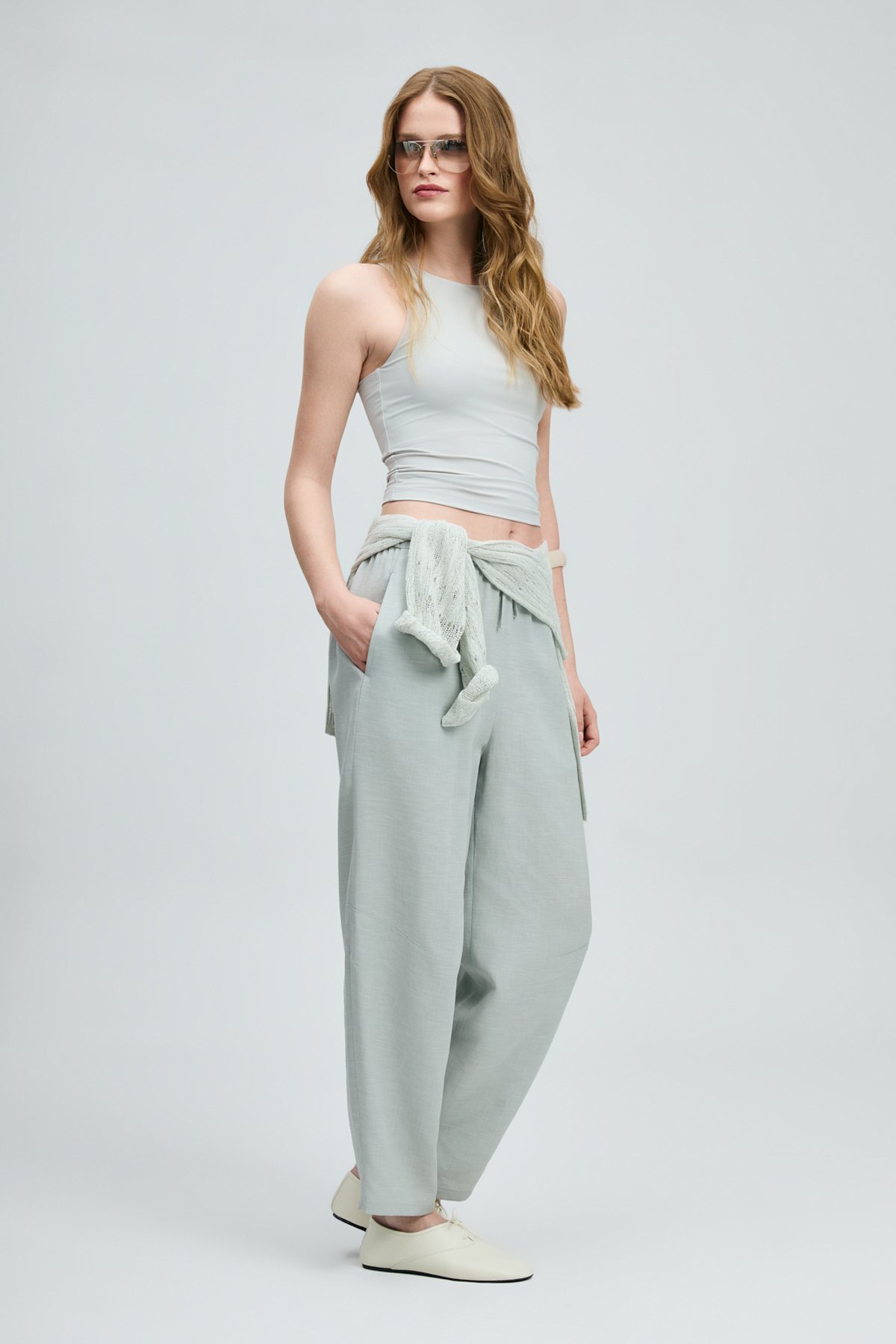 Humer Women's Pants Mint Green - LUFIAN