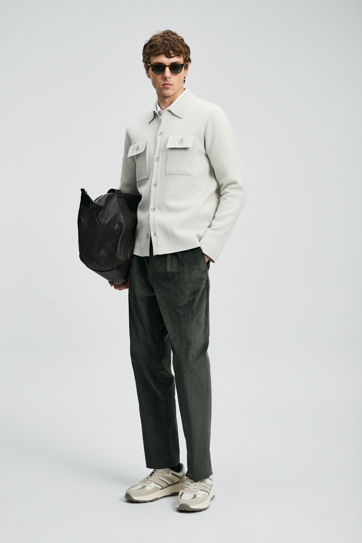 Igor Men's Cardigan Stone - LUFIAN