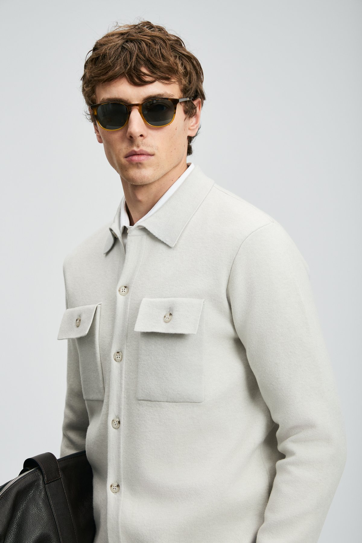 Igor Men's Cardigan Stone - LUFIAN