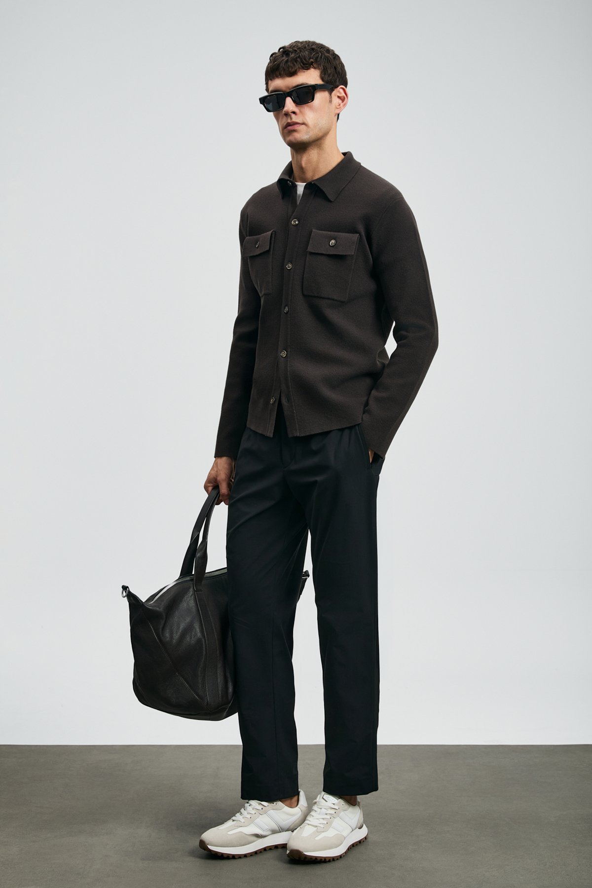 Igor Men's Cardigan Brown - LUFIAN
