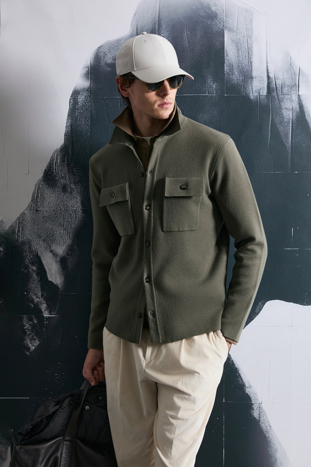 Igor Men's Cardigan Green - LUFIAN