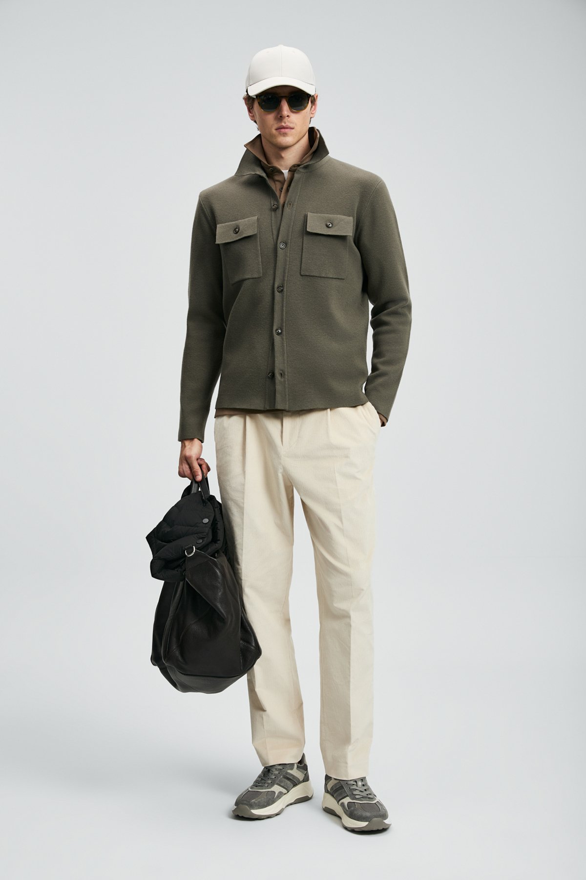 Igor Men's Cardigan Green - LUFIAN