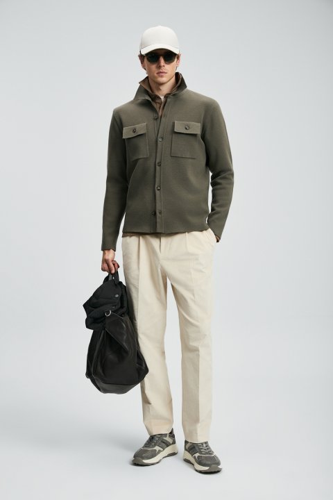 Igor Men's Cardigan Green - LUFIAN