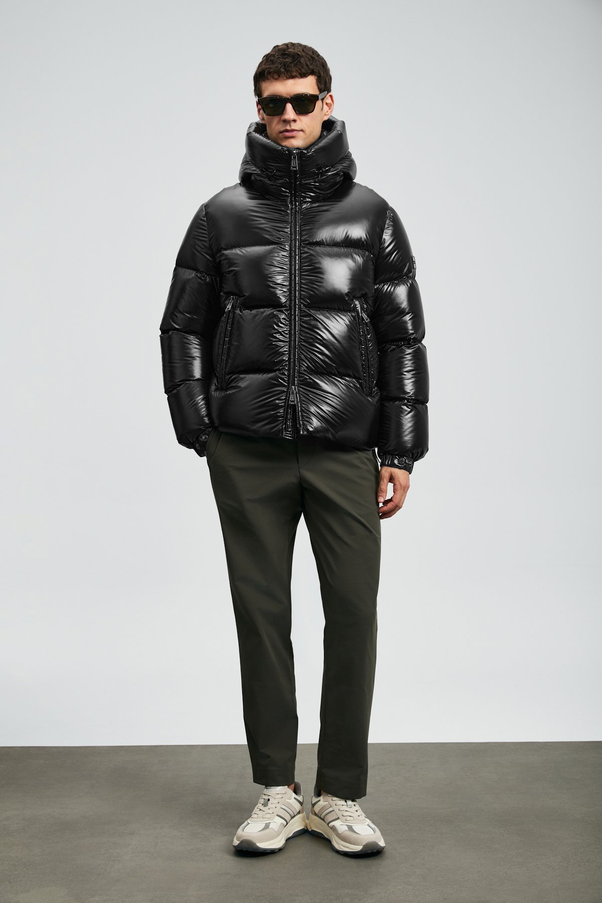 Jadon Goose Down Men's Coat Black - LUFIAN