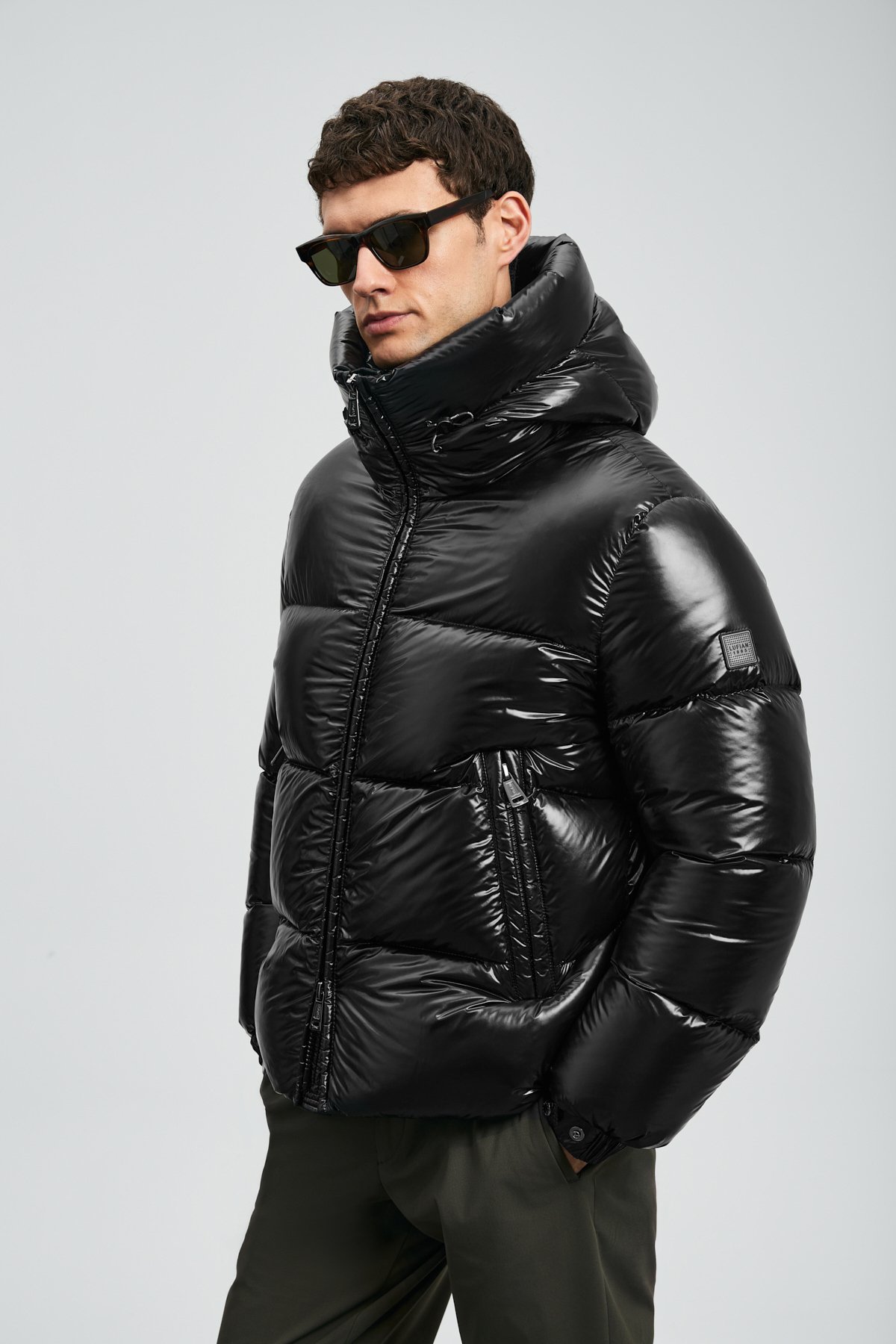 Jadon Goose Down Men's Coat Black - LUFIAN