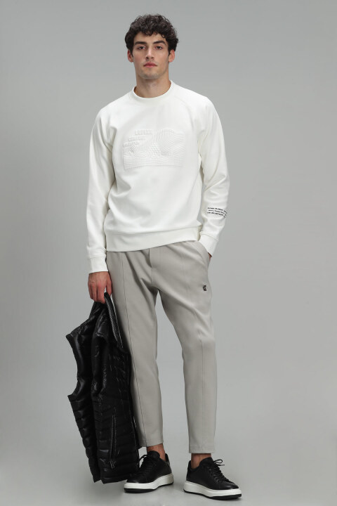 James Male Tracksuit Six Beıge - Lufian