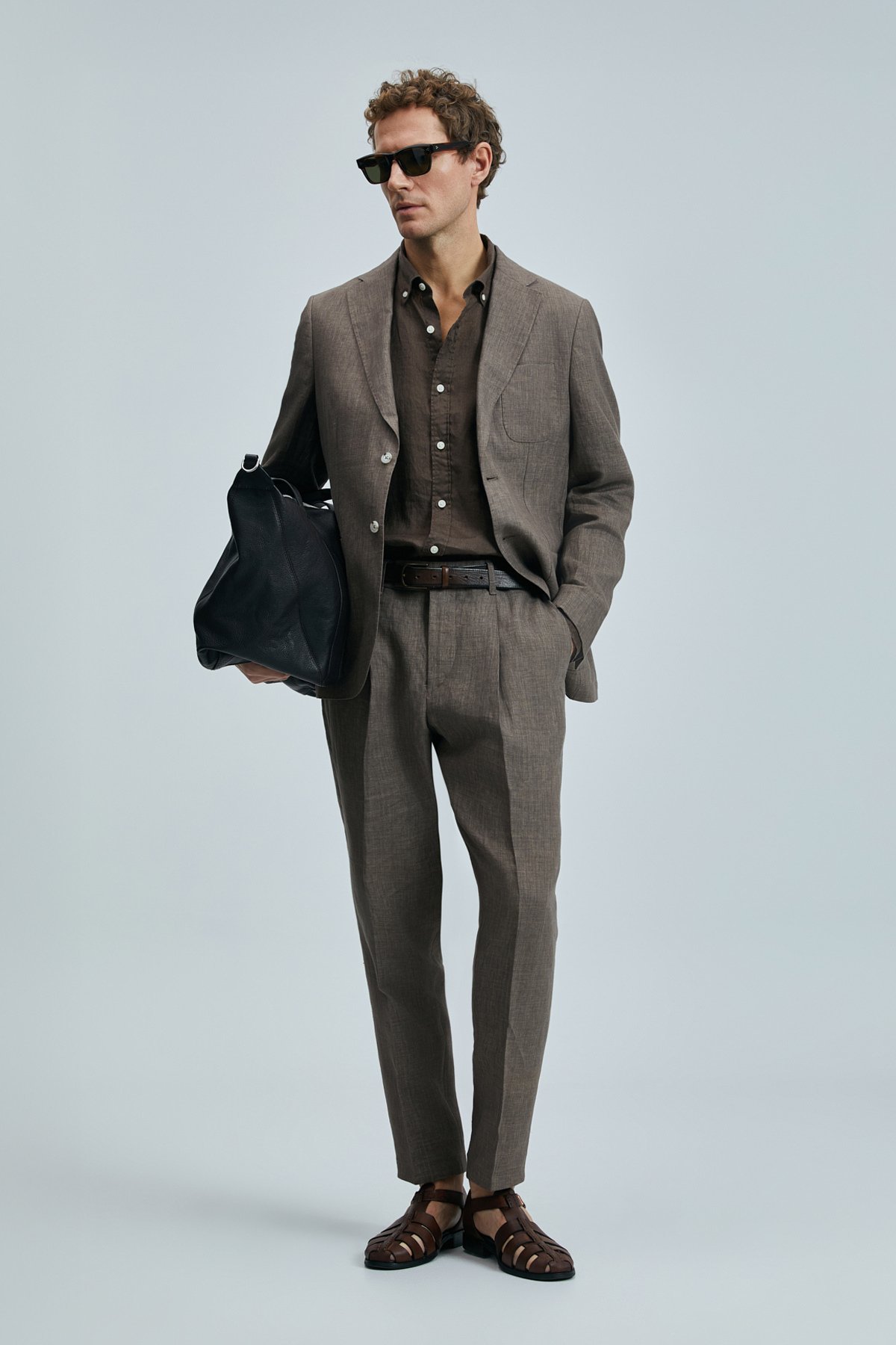 Jaques Sports Men's Blazer Jacket Slim Fit Brown - LUFIAN