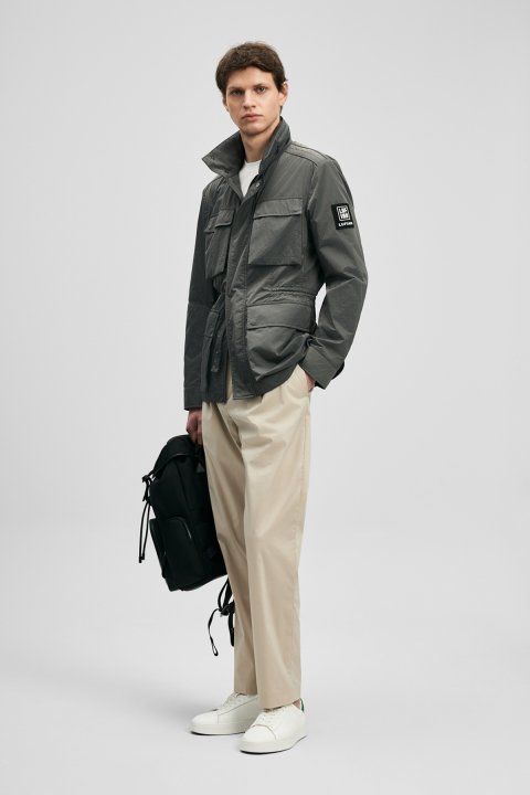 Jaxon Men's Coat Gray - LUFIAN
