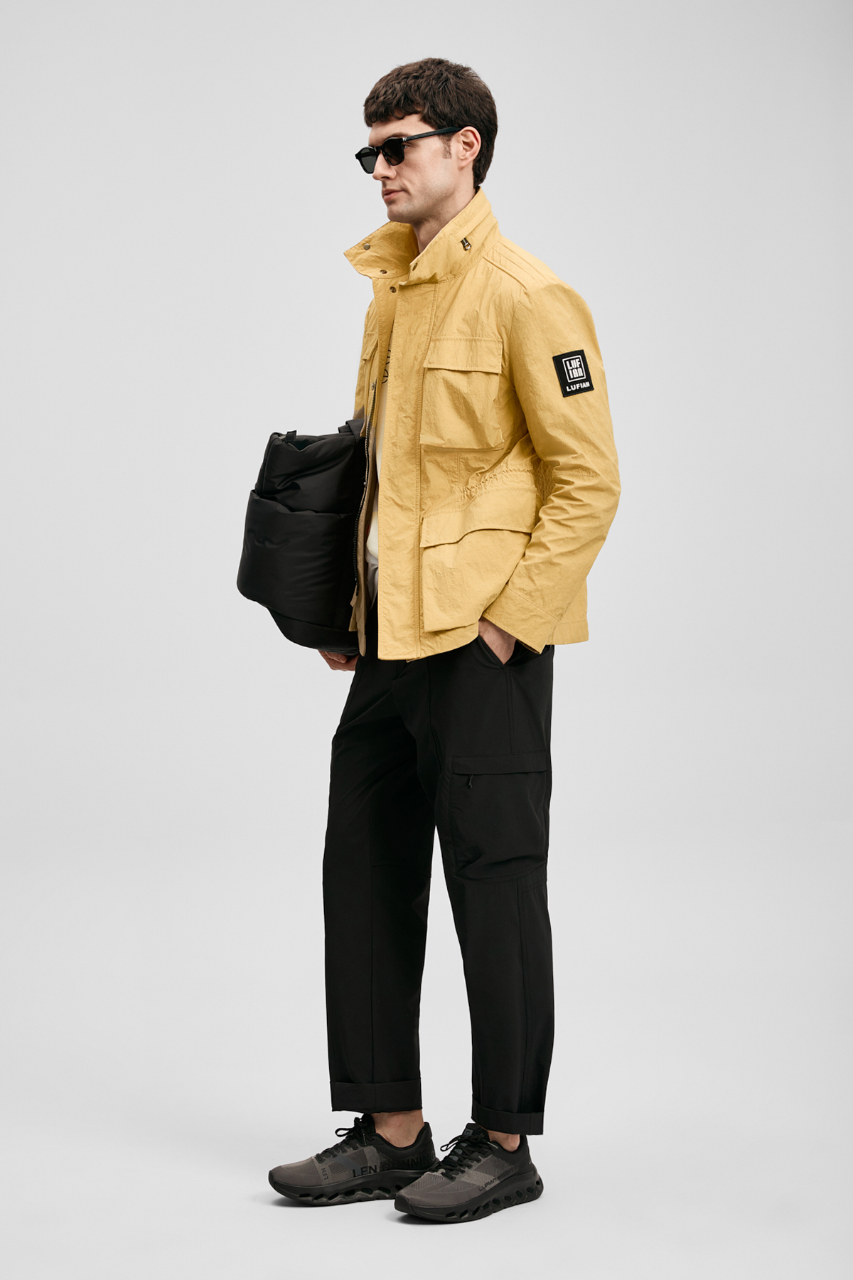Jaxon Men's Coat Yellow - LUFIAN