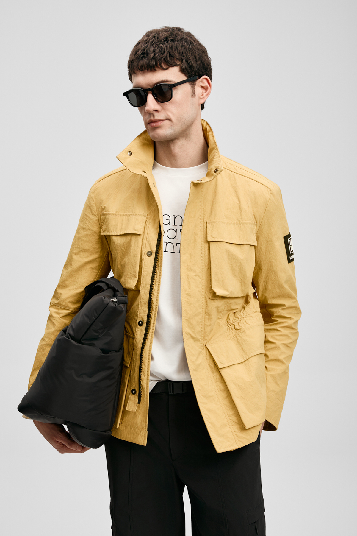 Jaxon Men's Coat Yellow - LUFIAN