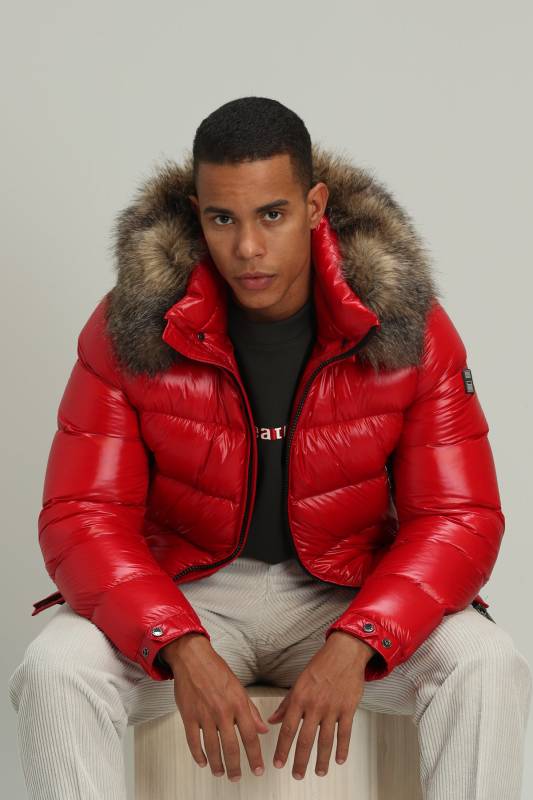 Jeam Goose Feather Male Coat Red - 1