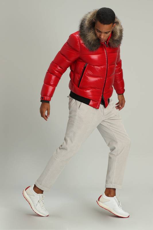 Jeam Goose Feather Male Coat Red - 4