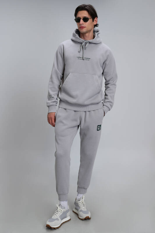 Jeremy Male Tracksuit Six Lıght Grey - 1